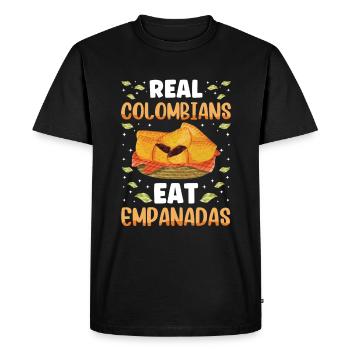 Empanada mexicaine vénézuélienne - T-shirt Premium bio Homme - noir - Devant - Nico (187cm)