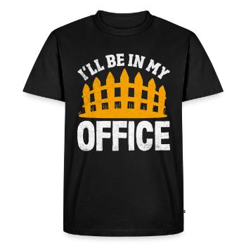 Funny Fence Builder Fence Installer - Men's Premium Organic T-Shirt - black - Front - Nico (187cm)