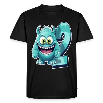 Conception de monstres pour enfants – deux ans - T-shirt Premium bio Homme - noir - Devant - Nico (187cm)