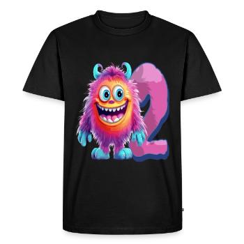 Conception de monstres pour enfants - Deux ans - 2. - T-shirt Premium bio Homme - noir - Devant - Nico (187cm)