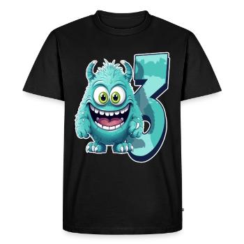 Design de monstre pour les enfants – 3 ans - T-shirt Premium bio Homme - noir - Devant - Nico (187cm)