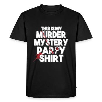 Murder Mystery Dinner plays the victim - Men's Premium Organic T-Shirt - black - Front - Nico (187cm)