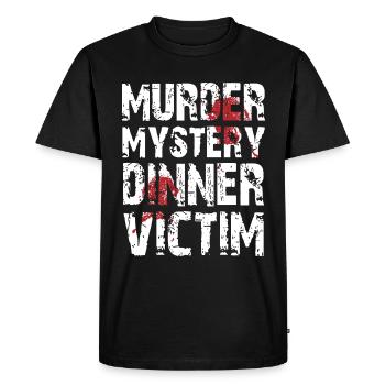 Murder Mystery Dinner plays the victim - Men's Premium Organic T-Shirt - black - Front - Nico (187cm)