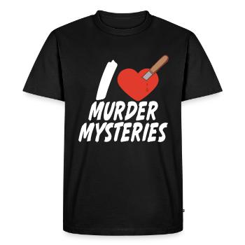 Murder Mystery Dinner plays the victim - Men's Premium Organic T-Shirt - black - Front - Nico (187cm)