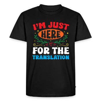 ASL Teacher American Sign Language - Men's Premium Organic T-Shirt - black - Front - Nico (187cm)