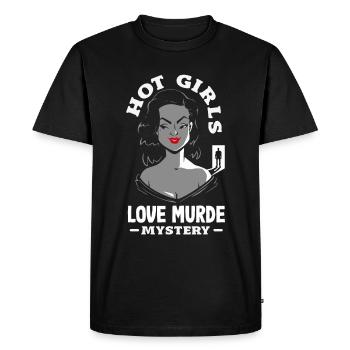 Murder Mystery Dinner, Murder Mystery Dinner - Men's Premium Organic T-Shirt - black - Front - Nico (187cm)
