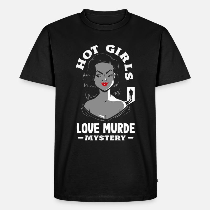 Krimidinner, Krimi-dinner - Männer Premium Bio T-Shirt - Schwarz