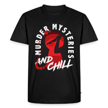 Murder Mystery Dinner, Murder Mystery Dinner - Men's Premium Organic T-Shirt - black - Front - Nico (187cm)