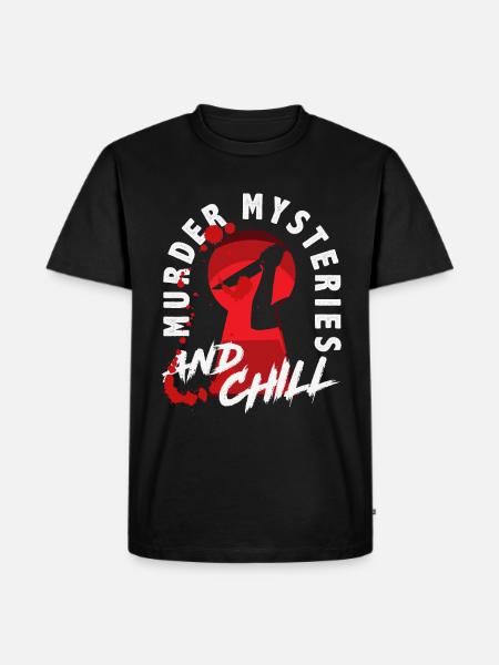 Krimidinner, Krimi-dinner - Männer Premium Bio T-Shirt - Schwarz