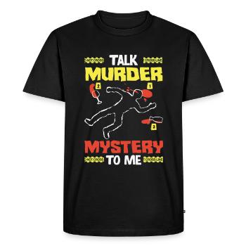 Murder Mystery Dinner, Murder Mystery Dinner - Men's Premium Organic T-Shirt - black - Front - Nico (187cm)