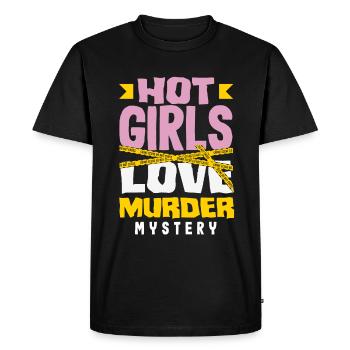Murder Mystery Dinner, Murder Mystery Dinner - Men's Premium Organic T-Shirt - black - Front - Nico (187cm)