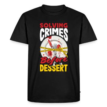 Murder Mystery Dinner, Murder Mystery Dinner - Men's Premium Organic T-Shirt - black - Front - Nico (187cm)