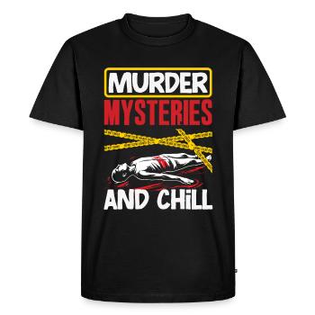 Murder Mystery Dinner, Murder Mystery Dinner - Men's Premium Organic T-Shirt - black - Front - Nico (187cm)