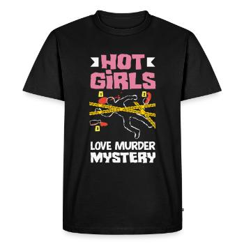 Murder Mystery Dinner, Murder Mystery Dinner - Men's Premium Organic T-Shirt - black - Front - Nico (187cm)