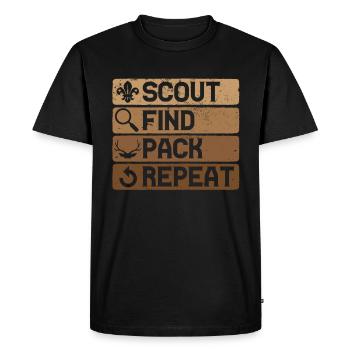 Scale Hunting Scale Hunter Hunting - Men's Premium Organic T-Shirt - black - Front - Nico (187cm)