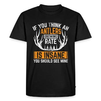 Chasse à l’échelle Chasse au chasseur d’écailles - T-shirt Premium bio Homme - noir - Devant - Nico (187cm)