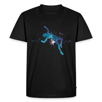 Athlétisme Jeux d’athlétisme - T-shirt Premium bio Homme - noir - Devant - Nico (187cm)