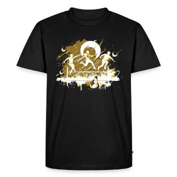 Athletics Athletics Games - Men's Premium Organic T-Shirt - black - Front - Nico (187cm)