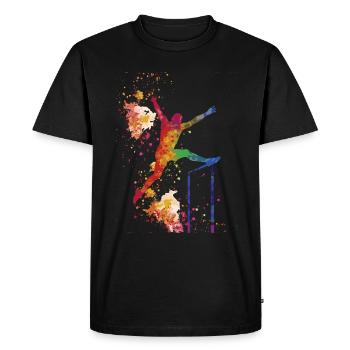 Athletics Athletics Games - Men's Premium Organic T-Shirt - black - Front - Nico (187cm)