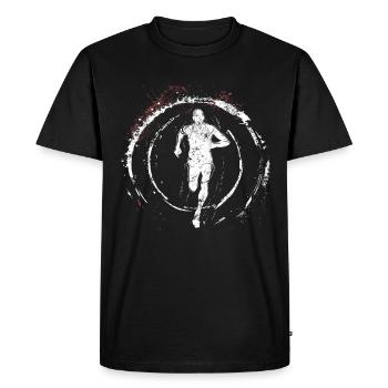 Athletics Athletics Games - Men's Premium Organic T-Shirt - black - Front - Nico (187cm)
