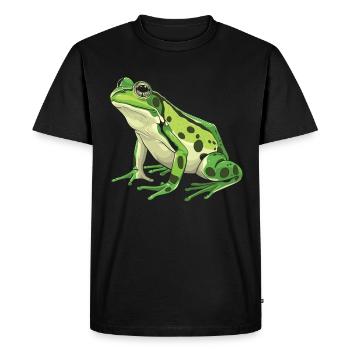Frogs Catch Frog Hunter Frog Catcher - Men's Premium Organic T-Shirt - black - Front - Nico (187cm)
