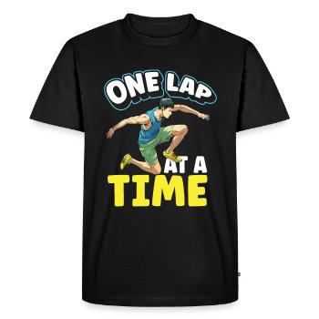 Athlétisme Jeux d’athlétisme - T-shirt Premium bio Homme - noir - Devant - Nico (187cm)