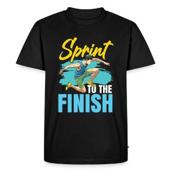 Athlétisme Jeux d’athlétisme - T-shirt Premium bio Homme - noir - Devant - Nico (187cm)