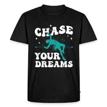 Athlétisme Jeux d’athlétisme - T-shirt Premium bio Homme - noir - Devant - Nico (187cm)