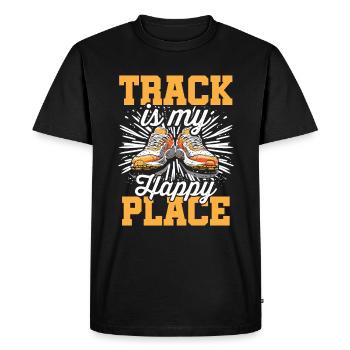 Athletics Athletics Games - Men's Premium Organic T-Shirt - black - Front - Nico (187cm)