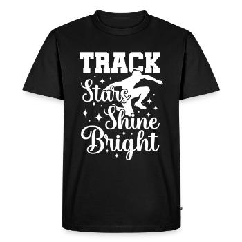 Athletics Athletics Games - Men's Premium Organic T-Shirt - black - Front - Nico (187cm)