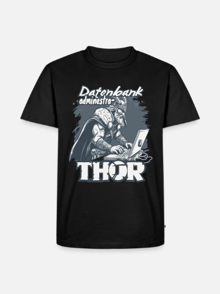 Datenbankadministrathor Codierung Datenanalyst - Männer Premium Bio T-Shirt - Schwarz