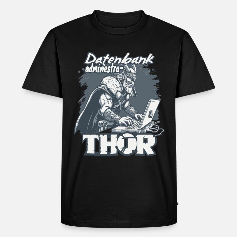 Datenbankadministrathor Codierung Datenanalyst - Männer Premium Bio T-Shirt - Schwarz