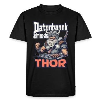 Administrateur de base de données Codage Analyste de données - T-shirt Premium bio Homme - noir - Devant - Nico (187cm)