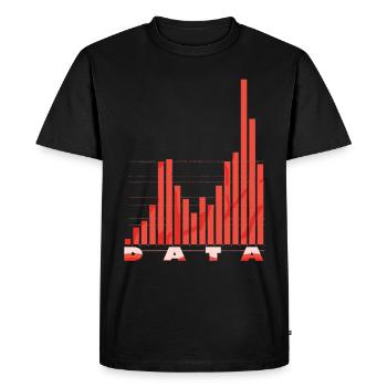 Codage des données de l’analyste comportemental - T-shirt Premium bio Homme - noir - Devant - Nico (187cm)