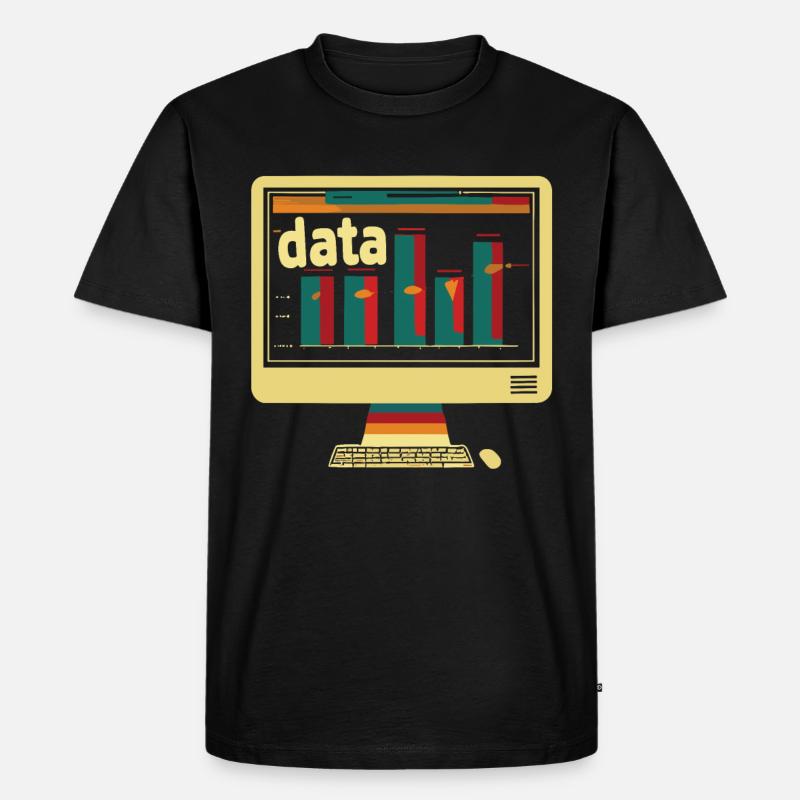 Behavioral Analyst Data Coding - Men's Premium Organic T-Shirt - black