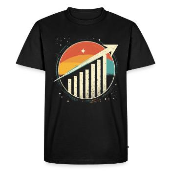 Codage des données de l’analyste comportemental - T-shirt Premium bio Homme - noir - Devant - Nico (187cm)