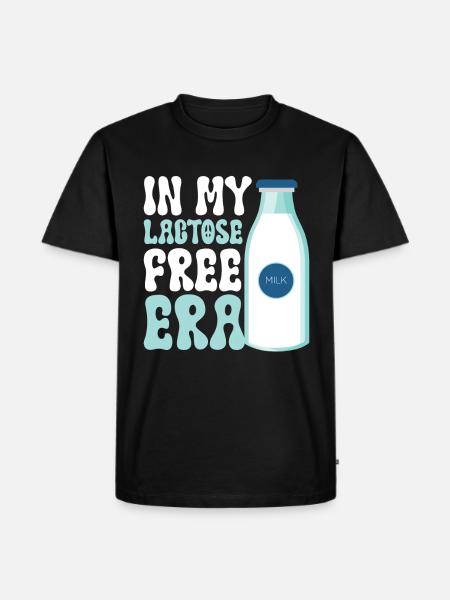 Laktosetolerant Oder Laktoseintolerant - Männer Premium Bio T-Shirt - Schwarz