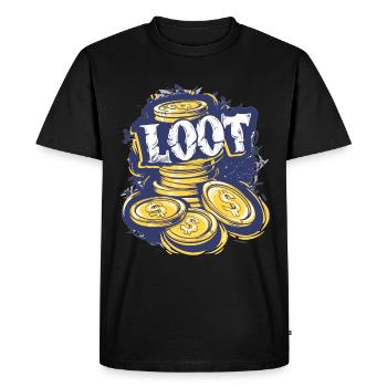 Collectionneur de pièces de monnaie Définition Numismatique - T-shirt Premium bio Homme - noir - Devant - Nico (187cm)