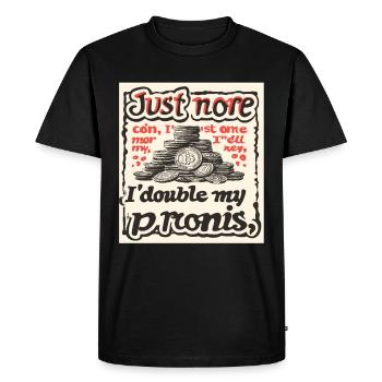 Collectionneur de pièces de monnaie Définition Numismatique - T-shirt Premium bio Homme - noir - Devant - Nico (187cm)