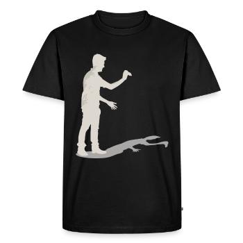 Hand Shadow Puppet Show Puppets - Men's Premium Organic T-Shirt - black - Front - Nico (187cm)