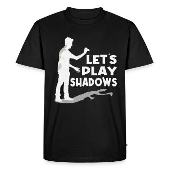 Hand Shadow Puppet Show Puppets - Men's Premium Organic T-Shirt - black - Front - Nico (187cm)
