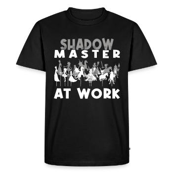 Hand Shadow Puppet Show Puppets - Men's Premium Organic T-Shirt - black - Front - Nico (187cm)