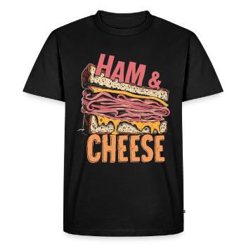 Sandwich Day Snack Celebration Sandwich - Men's Premium Organic T-Shirt - black - Front - Nico (187cm)