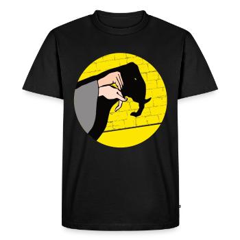 marionnettes d’ombre à main spectacle marionnettes - T-shirt Premium bio Homme - noir - Devant - Nico (187cm)