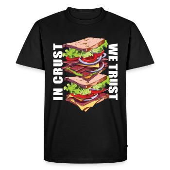 Sandwich Day Snack Celebration Sandwich - Men's Premium Organic T-Shirt - black - Front - Nico (187cm)