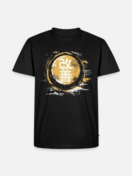 Hiragana Katakana Kaizen-methode Kaizen - Men's Premium Organic T-Shirt - black