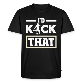 Légende du joueur de kickball - T-shirt Premium bio Homme - noir - Devant - Nico (187cm)