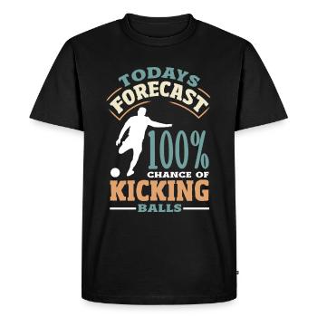 Légende du joueur de kickball - T-shirt Premium bio Homme - noir - Devant - Nico (187cm)