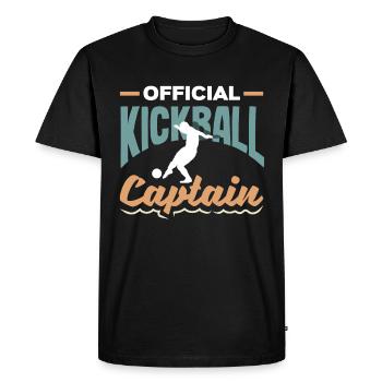 Légende du joueur de kickball - T-shirt Premium bio Homme - noir - Devant - Nico (187cm)