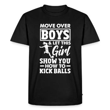 Légende du joueur de kickball - T-shirt Premium bio Homme - noir - Devant - Nico (187cm)